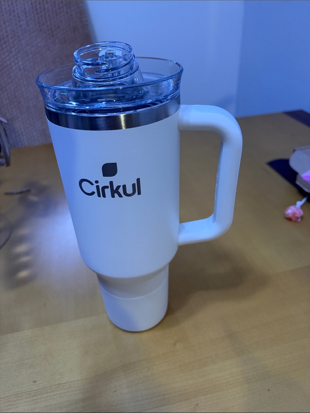 CIRKUL 40oz all day-straw sip stainless steel tumbler with lid